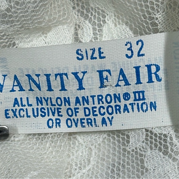 Vintage Vanity Fair Satin Lace Midi Slip Dress Chemise‎ Sz 32 Ivory Romantic 70s - Picture 6 of 9